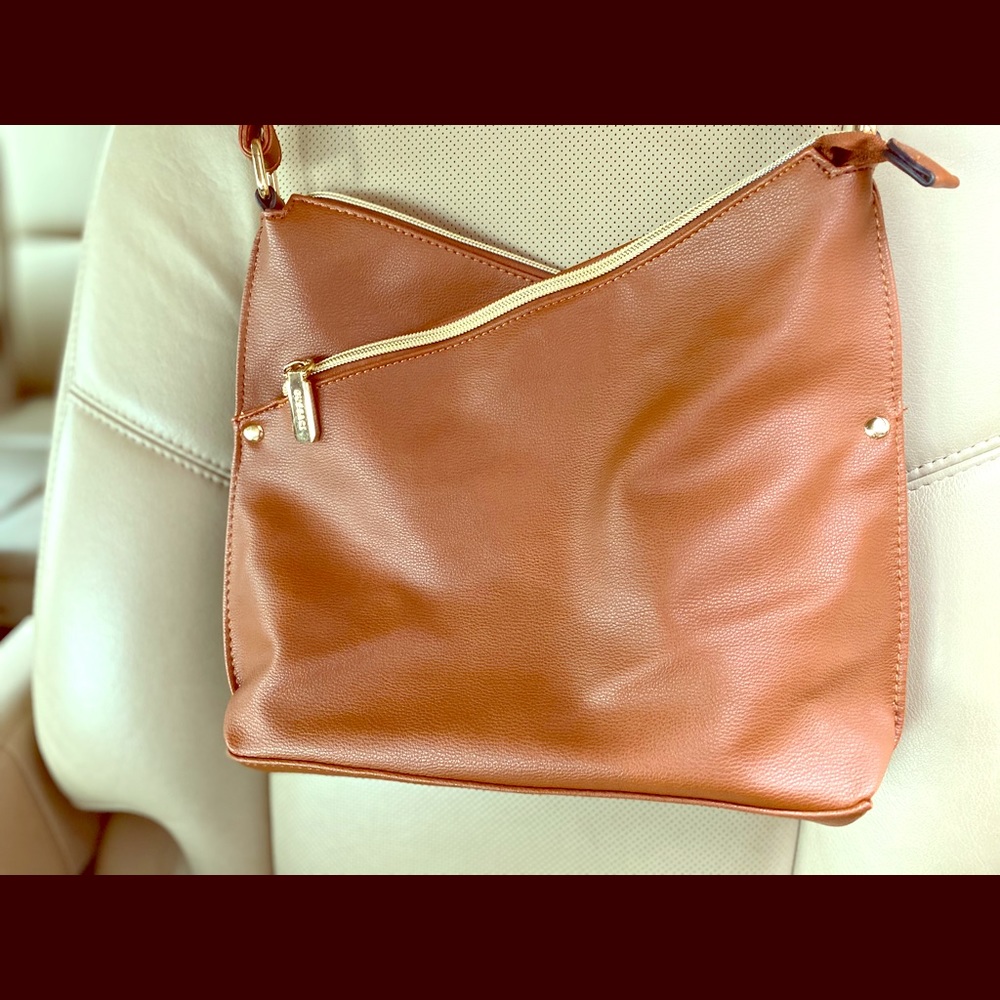 Double zip Crossbody bag